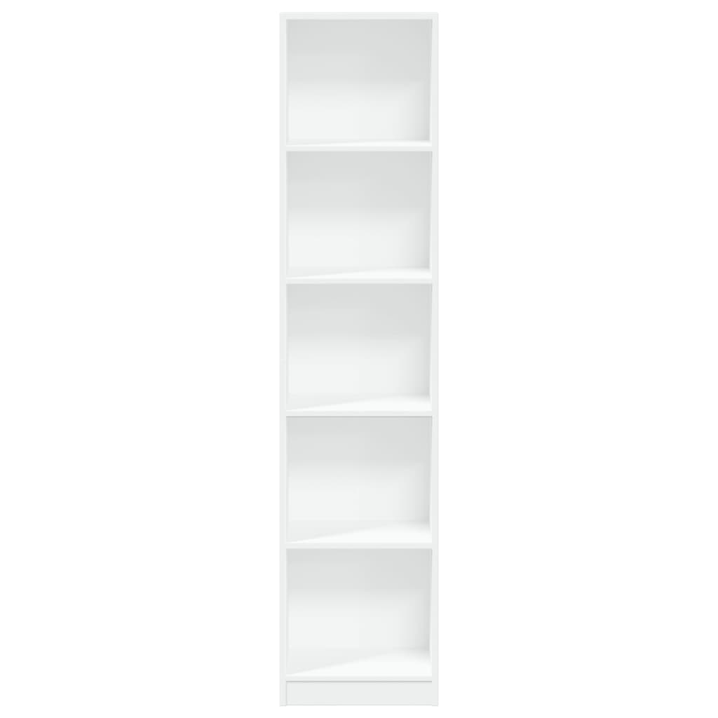 Bücherregal Weiß 40x24x75 cm Holzwerkstoff