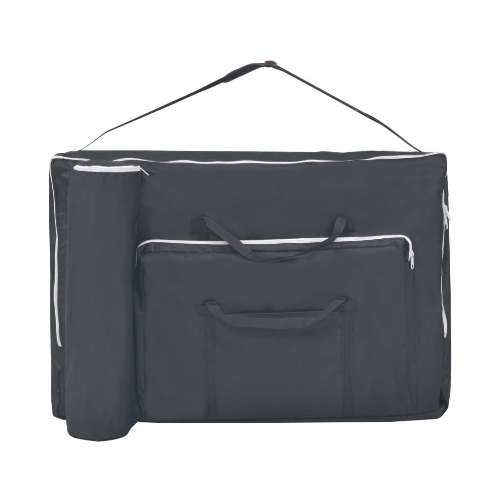 Massageliege 2-Zonen Klappbar 10 cm Sitz Weiß