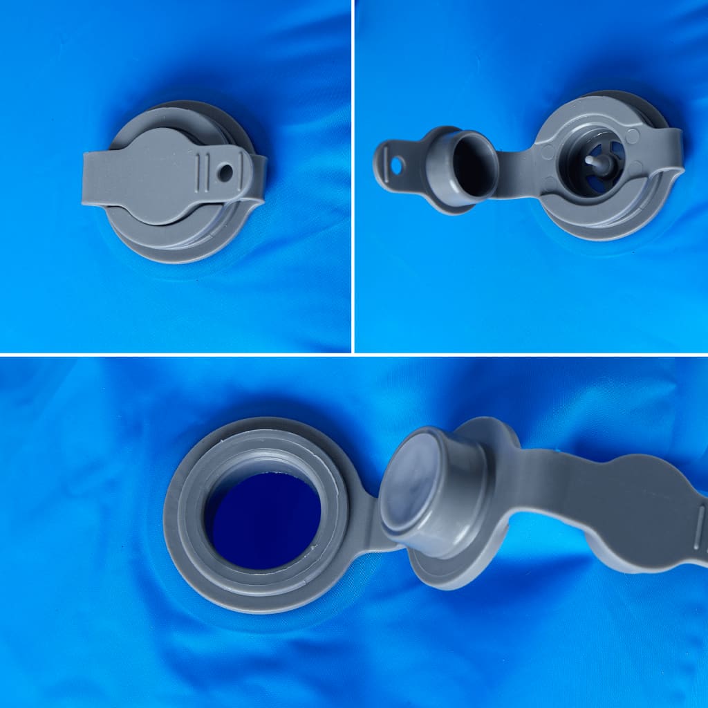 Aufblasbare Isomatte mit Kissen Grau
