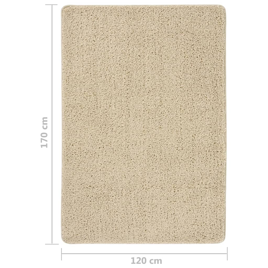 Anti-Rutsch Shaggy Teppich Dunkelgrau 200 x 200 cm PP