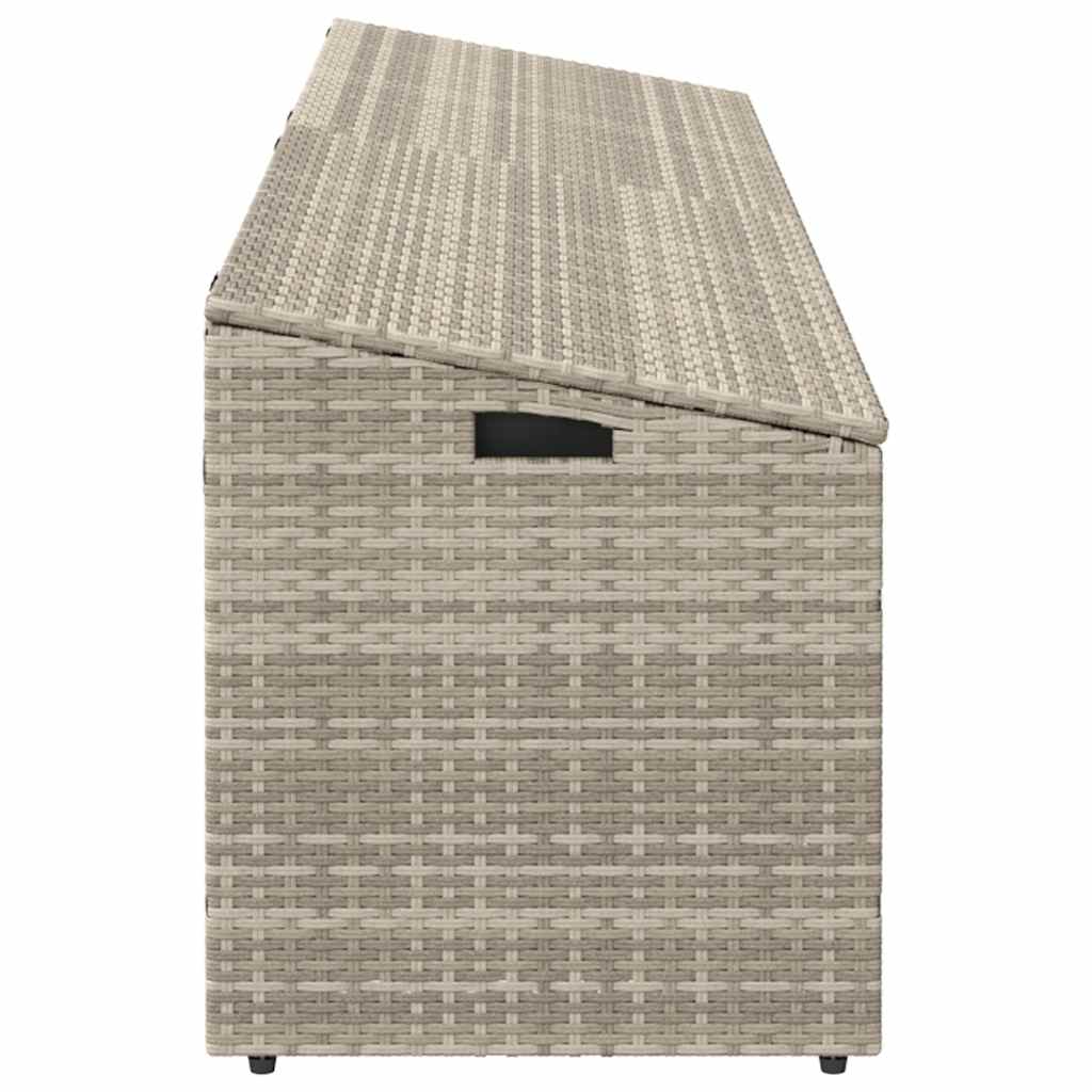 Garten-Aufbewahrungsbox Schwarz 110 x 50 x 58 cm Poly Rattan