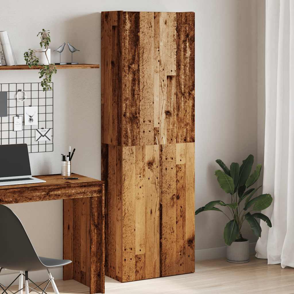 Aktenschrank Weiß 60x32x153 cm Holzwerkstoff