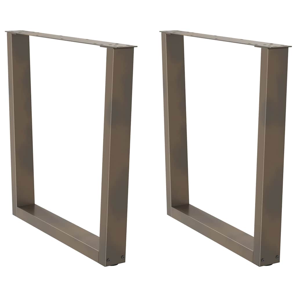 Couchtischbeine V-Form 2 Stück Schwarz 30x(30-31,3) cm Stahl