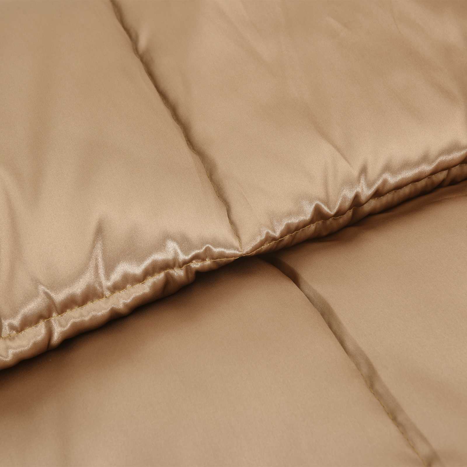 Sommerdecke Gold 135 x 200 cm Satin und Mikrofaser