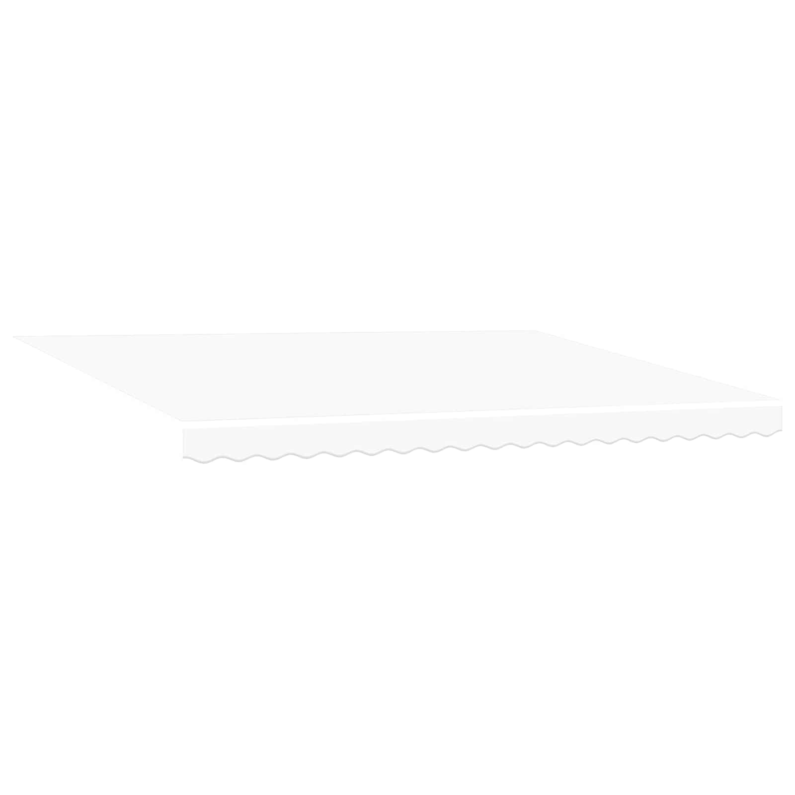 Markise Manuell Einziehbar mit LED 300x250 cm Blau und Weiß