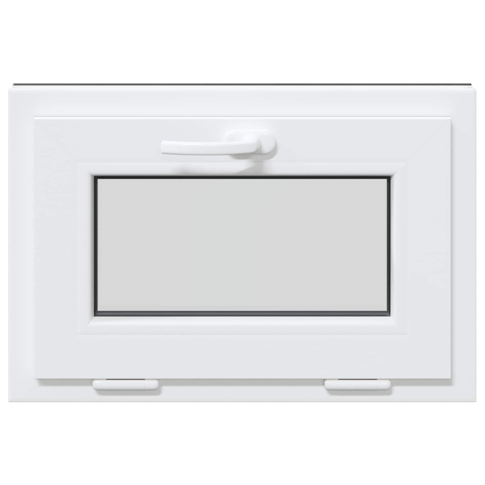 Kellerfenster RISOR 60 x 40 cm PVC und Glas Weiß