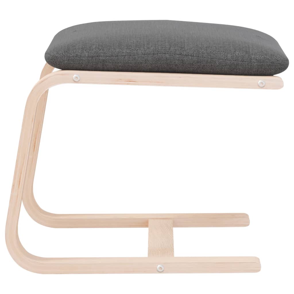 Fußhocker Creme 51x41x40 cm Stoff