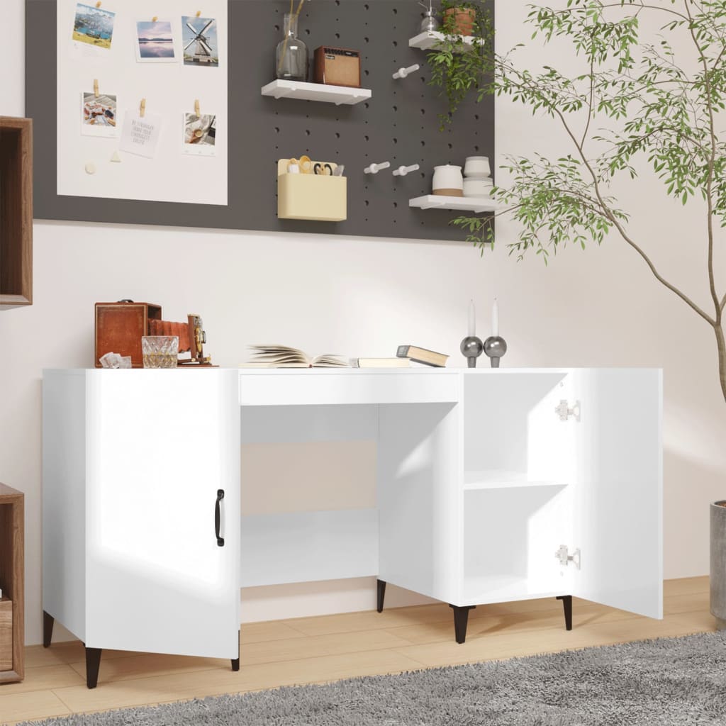 Schreibtisch mit Tür Altholz 140 x 50 x 75 cm Holzwerkstoff