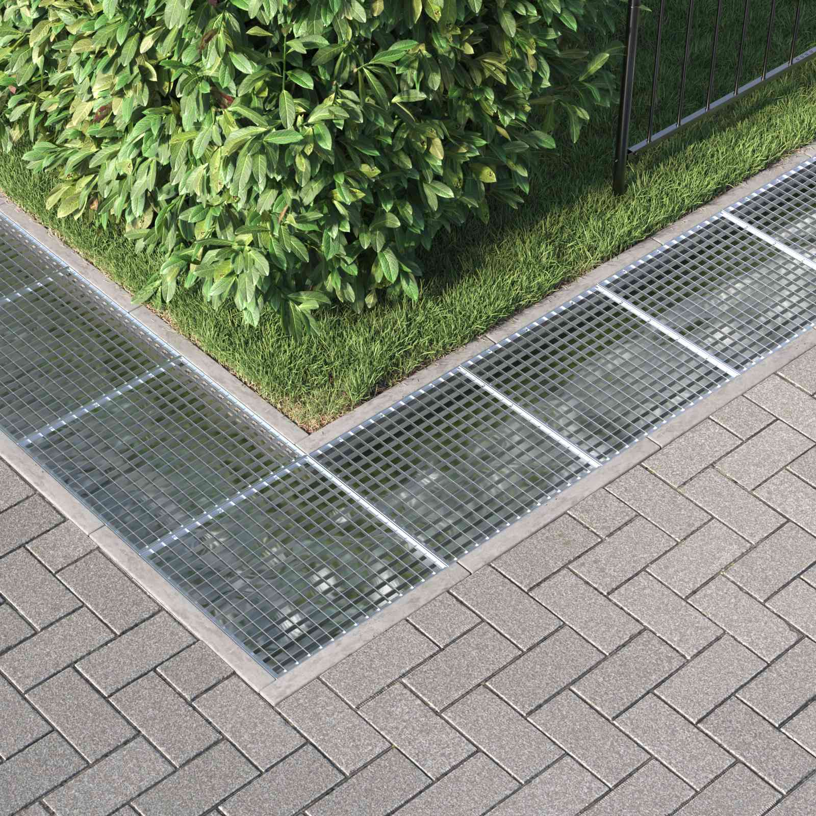 Gitter Silber 50 x 35 x 2 cm Feuerverzinkter Stahl