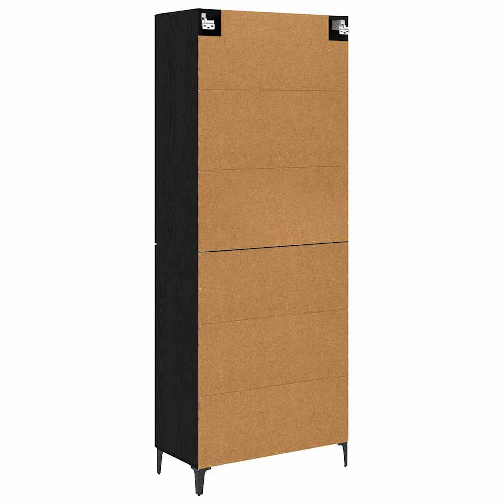 Highboard Altholz 69,5 x 34 x 180 cm Holzwerkstoff