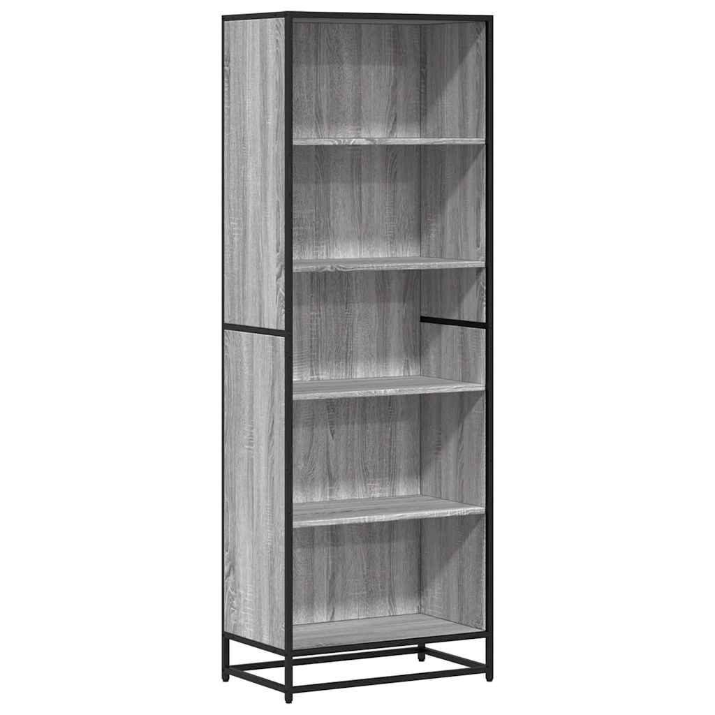 Bücherregal Schwarz 60x35x139 cm Holzwerkstoff