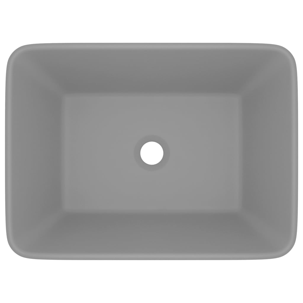 Luxus-Waschbecken Matt Weiß 41x30x12 cm Keramik