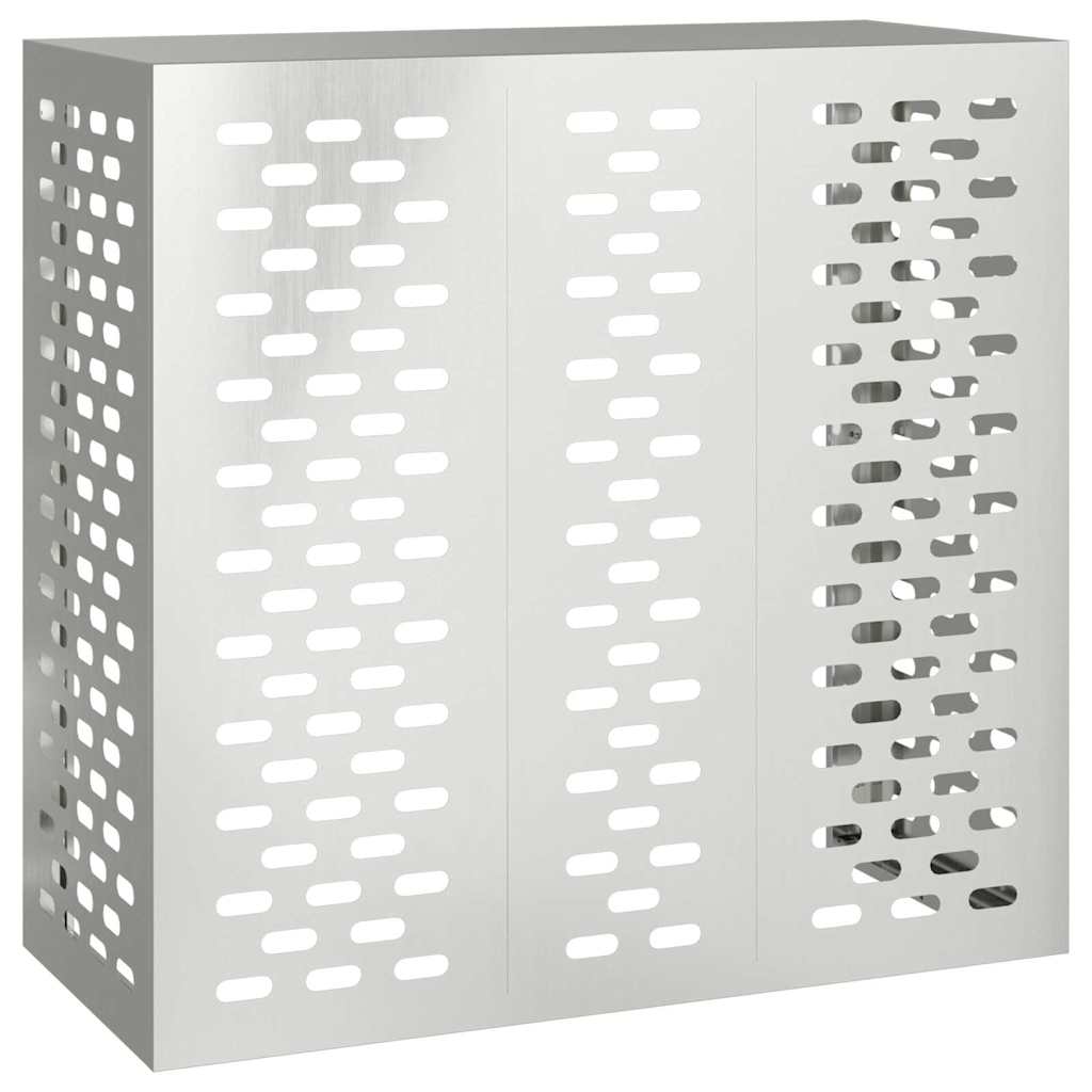 Klimaanlagenabdeckung Schwarz 90 x 40 x 60 cm Stahl