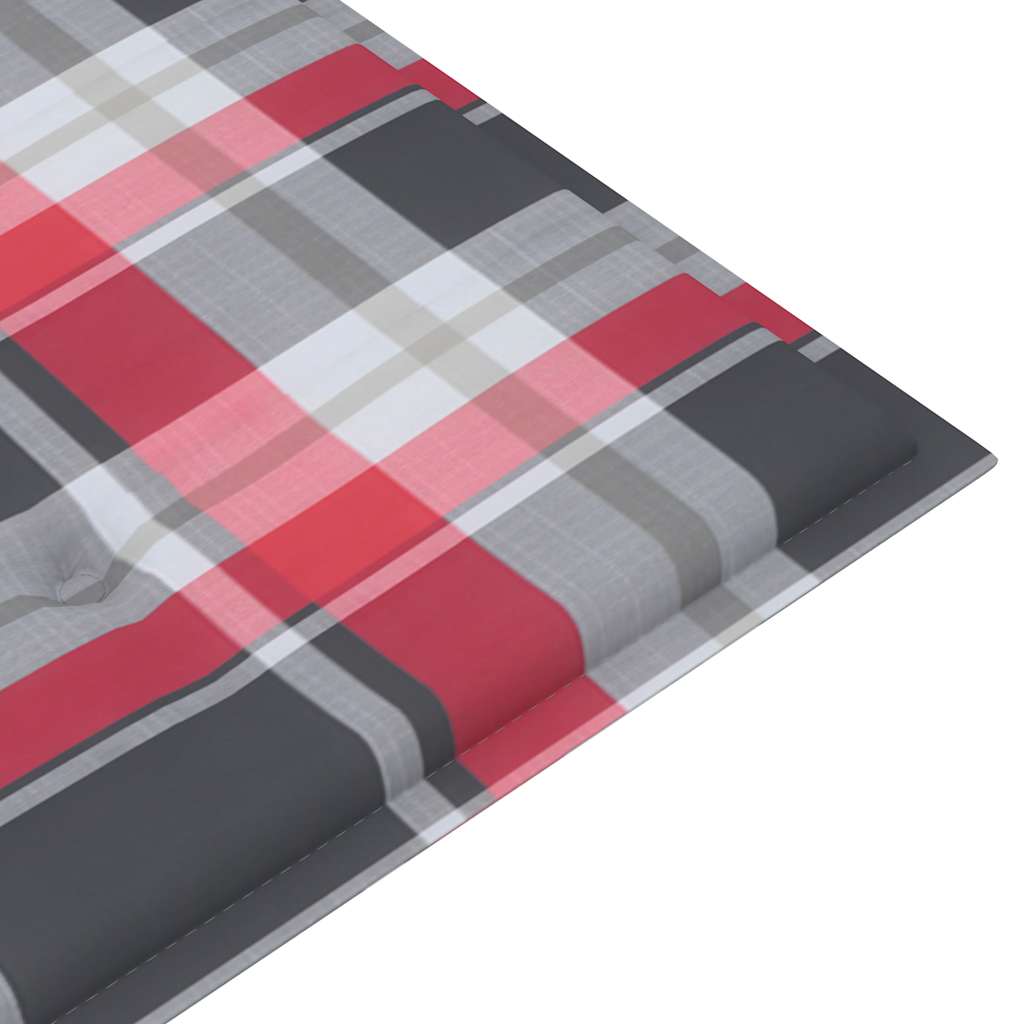 Batavia-Gartenbank mit Anthrazit Kissen 120 cm Teak Massivholz