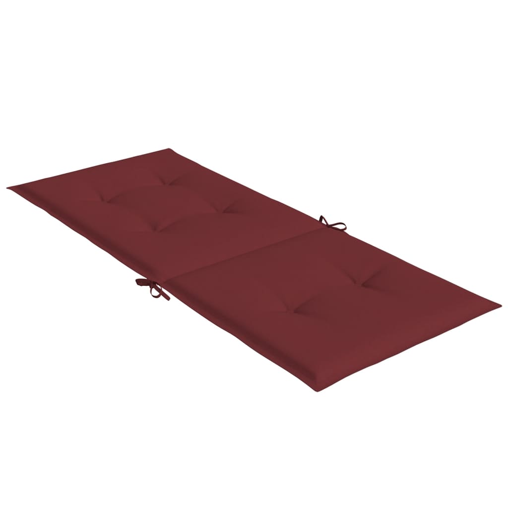 Hochlehner-Auflagen 2 Stk. Melange Anthrazit 120x50x7cm Stoff