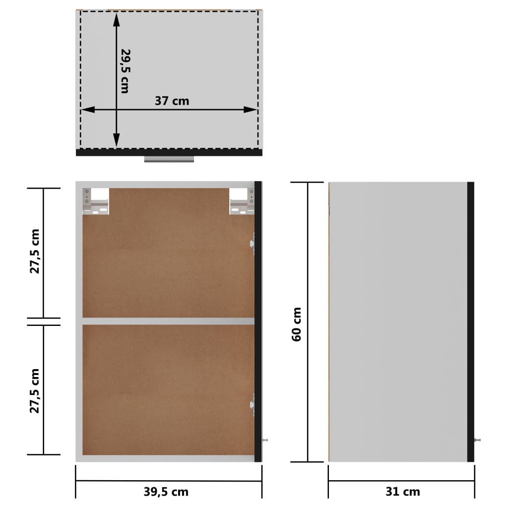 Unterschrank Lyon Weiß 60x46x81,5 cm Holzwerkstoff