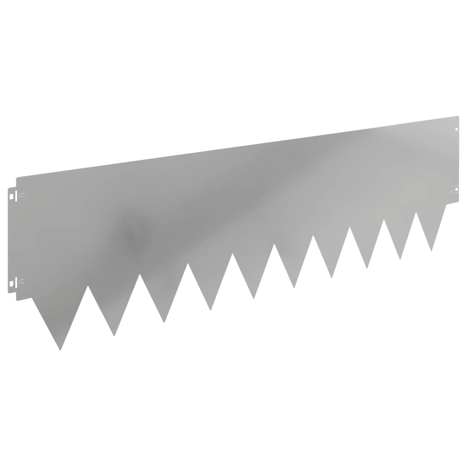 Raseneinfassung 10 pcs Länge Höhe 103 x 15 cm Stahl Schwarz