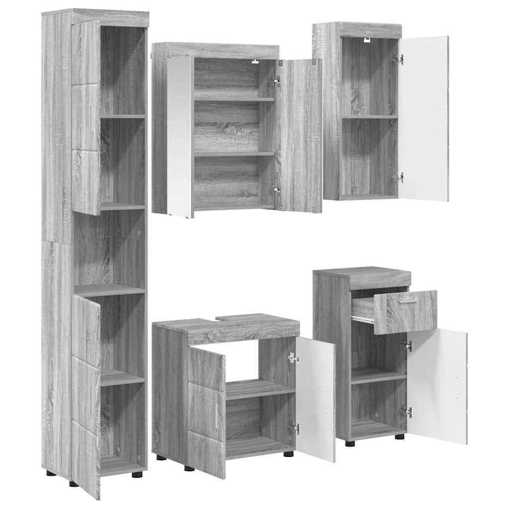 Badezimmermöbel-Set TULUM 2 pcs Weiß 60 x 34 x 63 cm