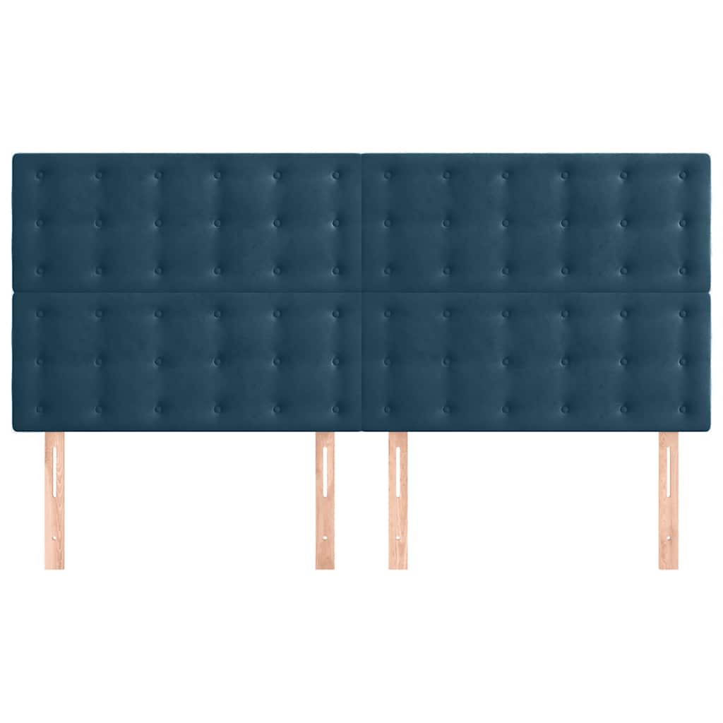 Kopfteil Hellgrau 80x5x118/128 cm Samt