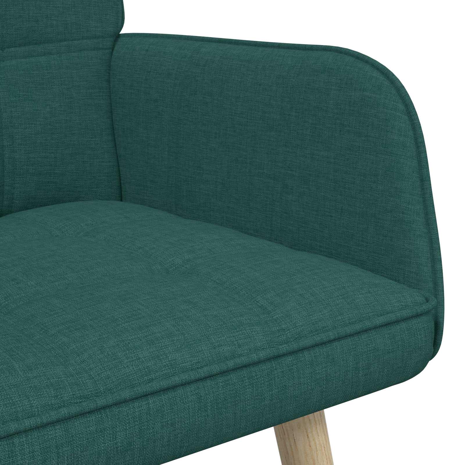 2-Sitzer Sofa Hellgrau 115 x 61 x 87 cm Stoff