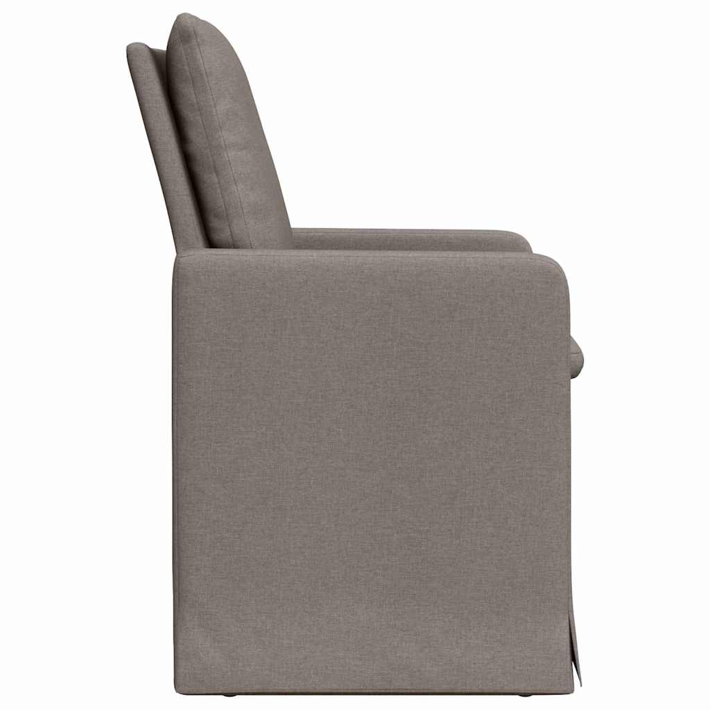 Esszimmerstühle 2 pcs Hellgrau 57 x 67 x 98 cm Stoff