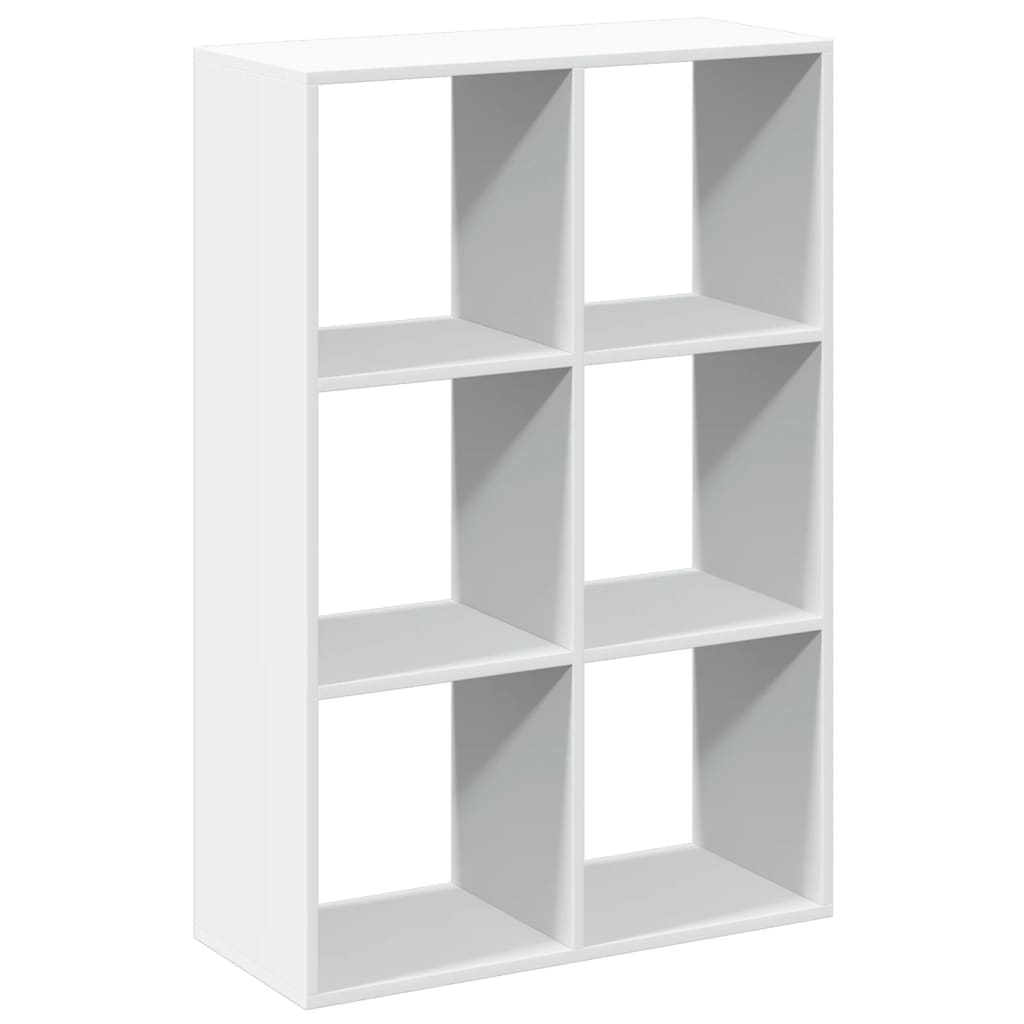Bücherregal Weiß 137,5x29x137,5 cm Holzwerkstoff