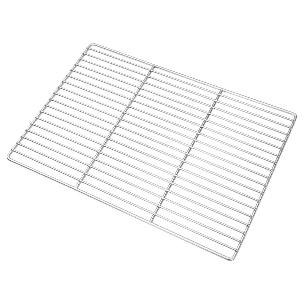 Grillrost Silber 40 x 30 cm Edelstahl