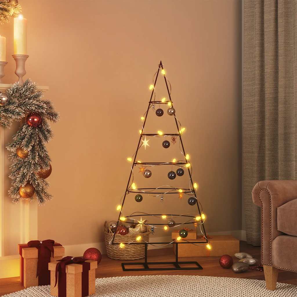 Metall-Weihnachtsbaum Deko Schwarz 60 cm