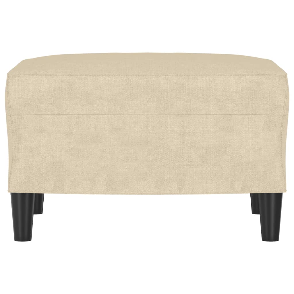 Fußhocker Hellgrau 60x50x41 cm Stoff