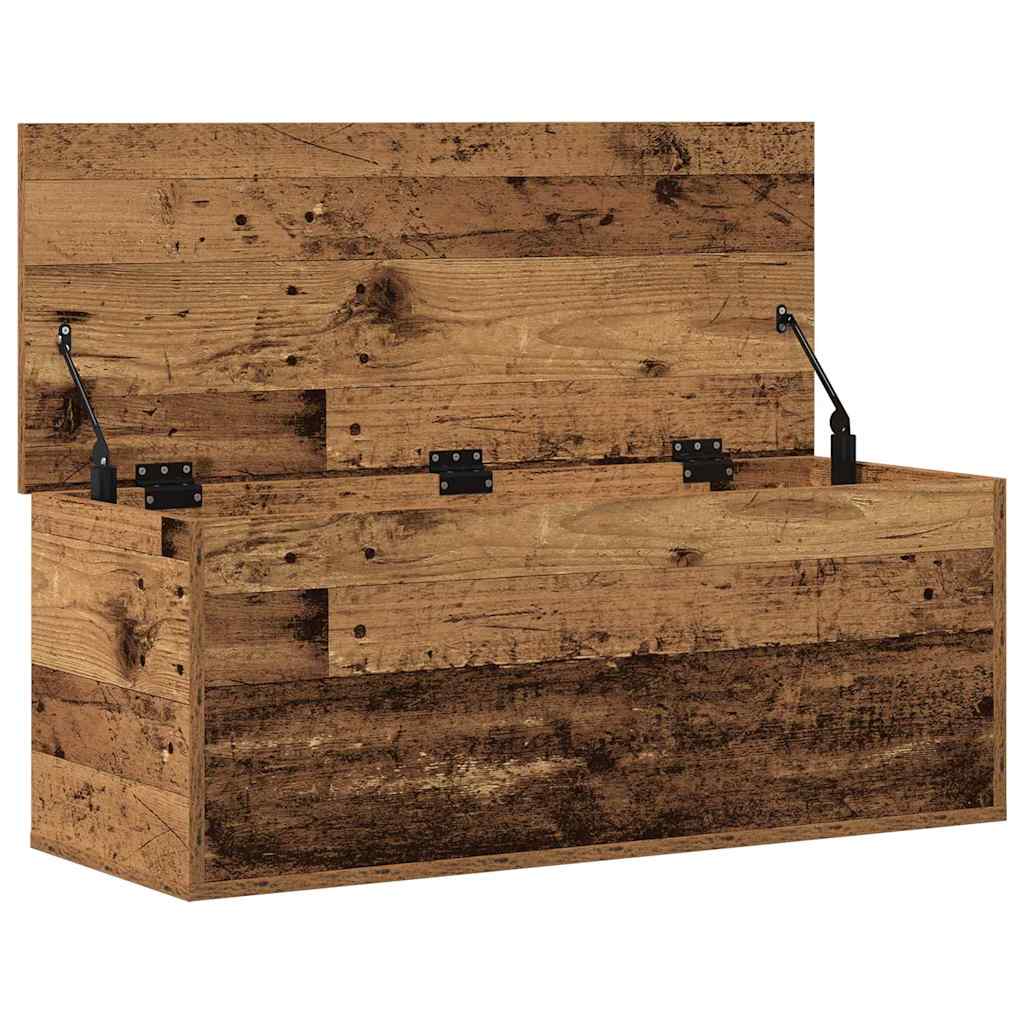 Aufbewahrungstruhe Weiß 84x42x46 cm Holzwerkstoff