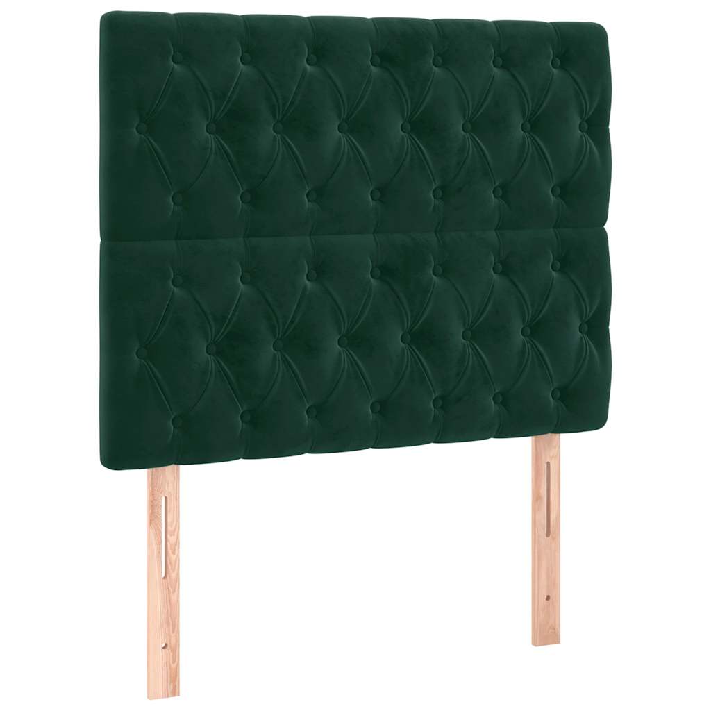 Kopfteil Hellgrau 80x7x118/128 cm Samt