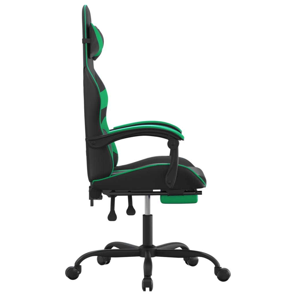Gaming-Stuhl Drehbar Schwarz und Rot Kunstleder