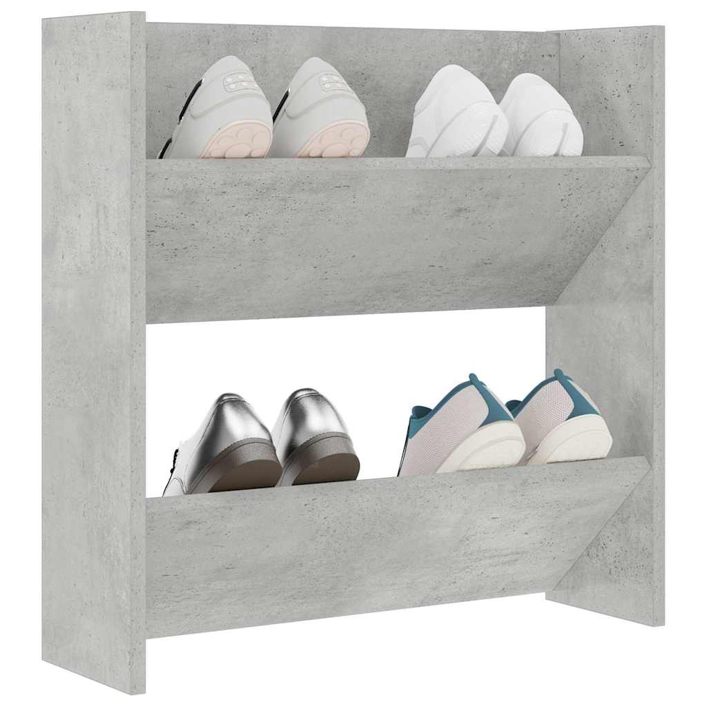Wand-Schuhschränke 4 Stk. Weiß 60x18x60 cm Holzwerkstoff