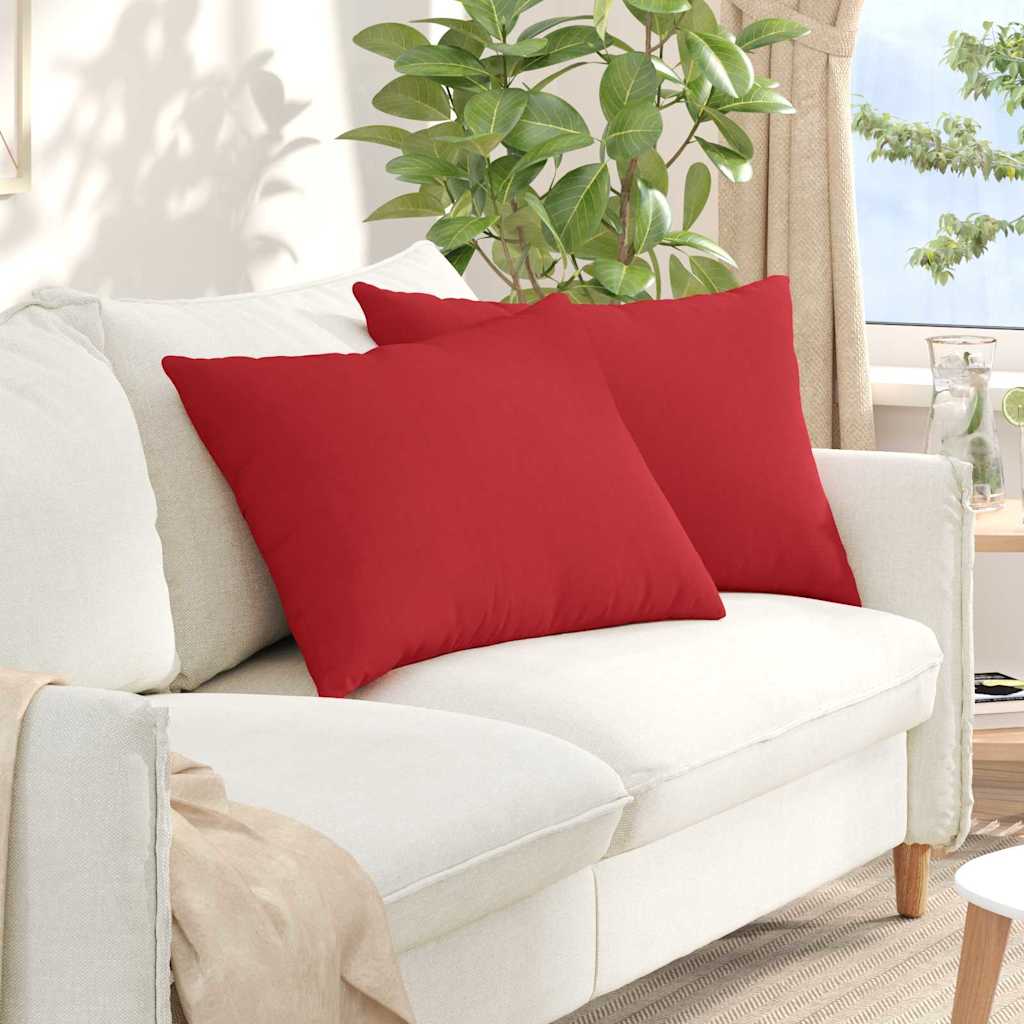 Sofakissen 2 pcs Hellgrau 50 x 30 cm Stoff
