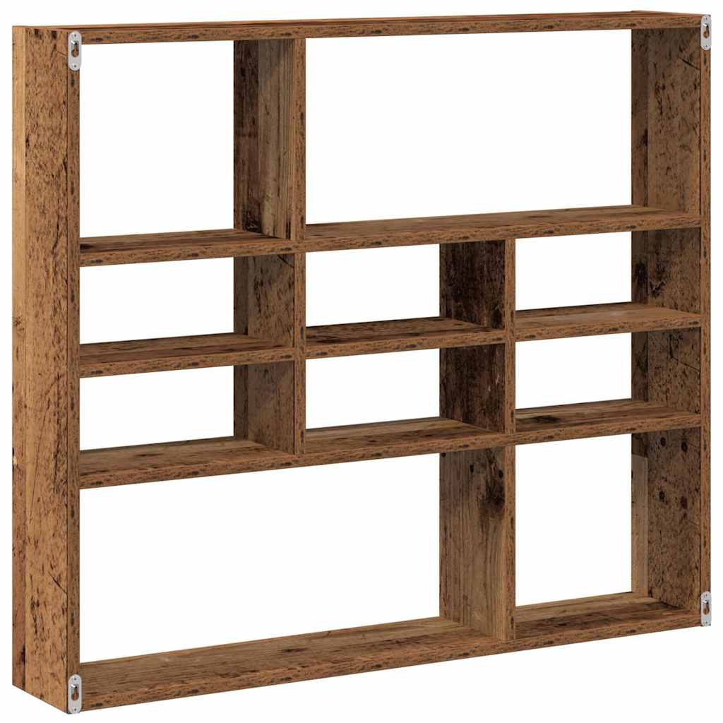 Wandregal Weiß 90x16x78 cm Holzwerkstoff