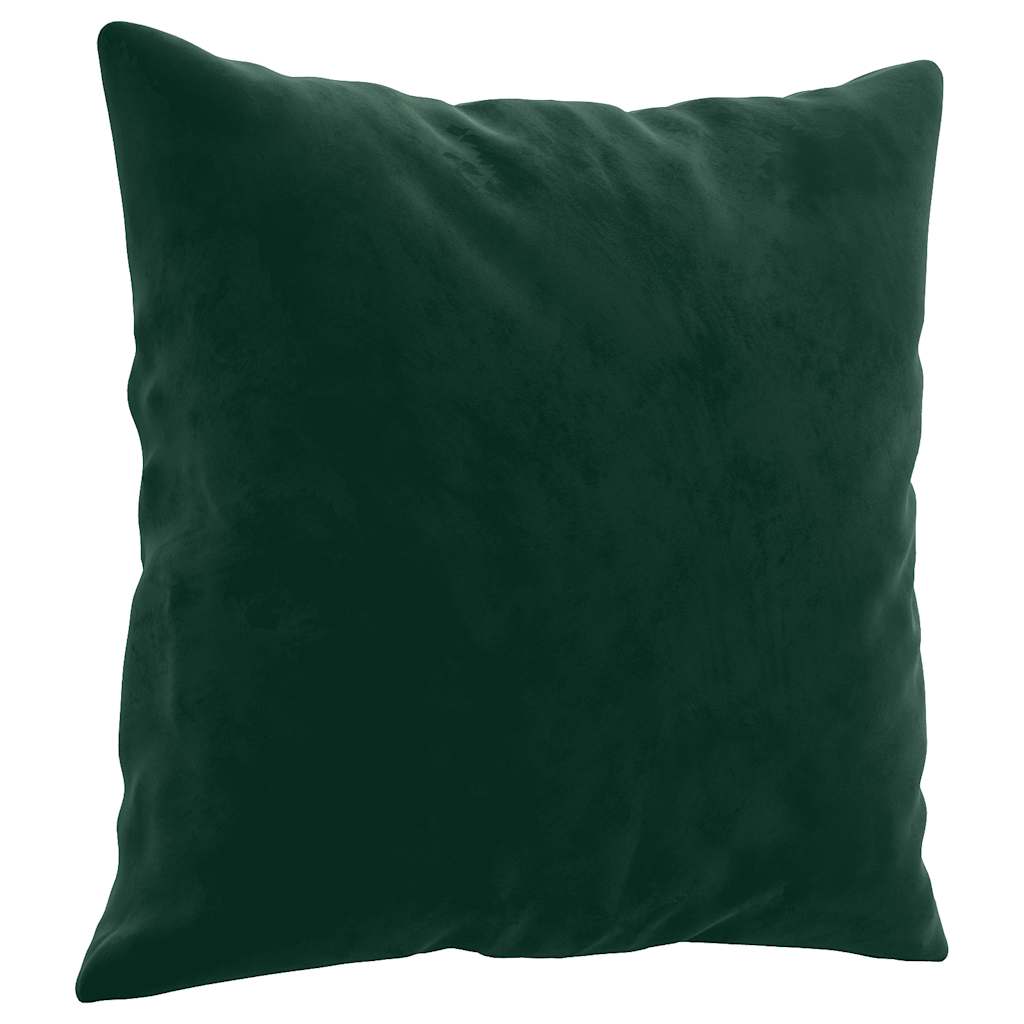 Zierkissen 2 Stk. Hellgrau 40x40 cm Samt