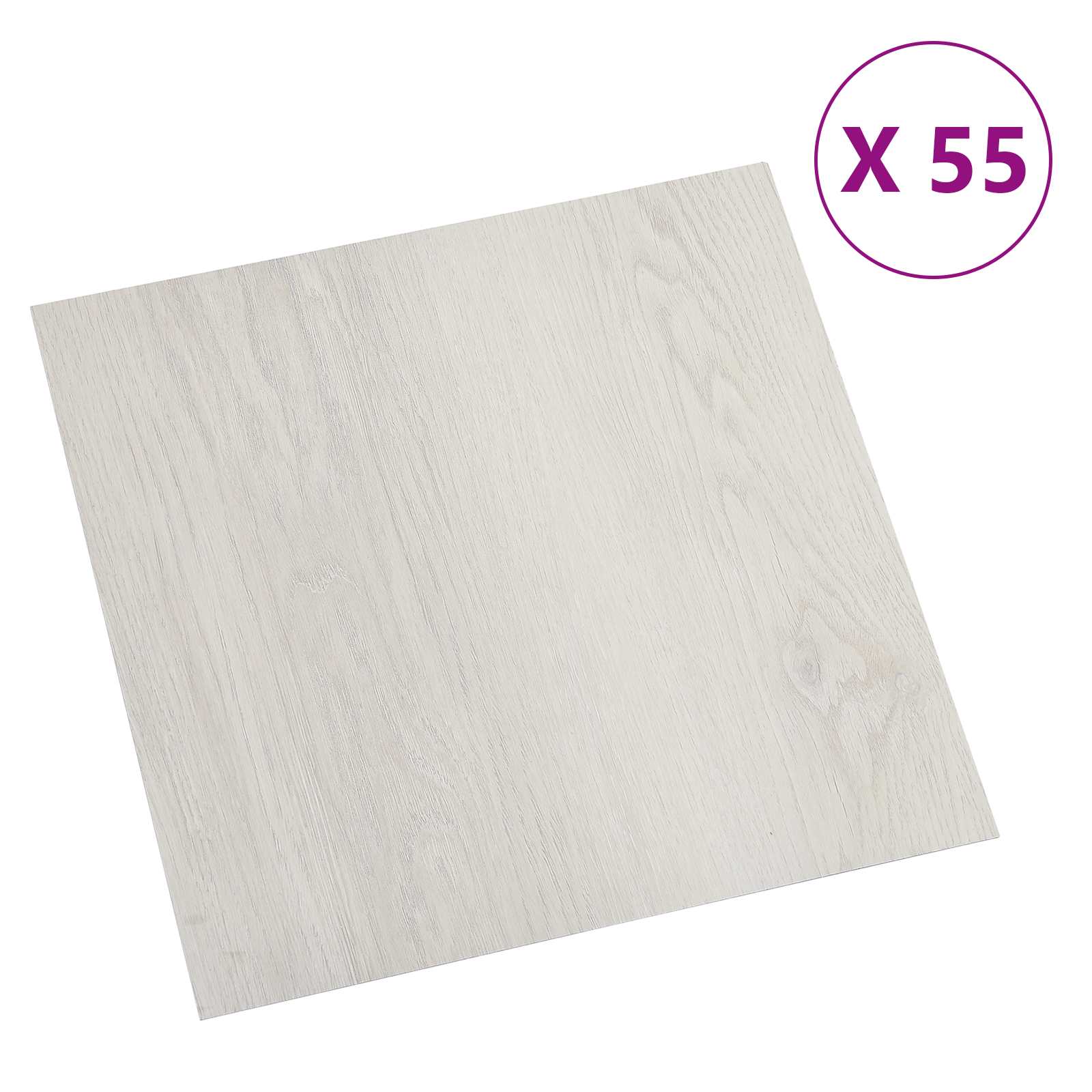 Bodenplanken 55 pcs Schwarz 5,11 m² PVC