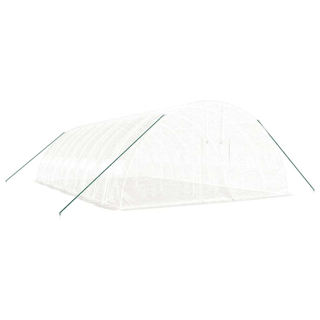 Gewächshaus mit Stahlrahmen Grün 24 m² 6x4x2,85 m