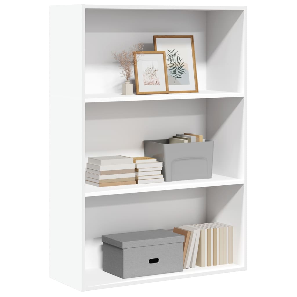 Bücherregal Weiß 80x30x189 cm Holzwerkstoff