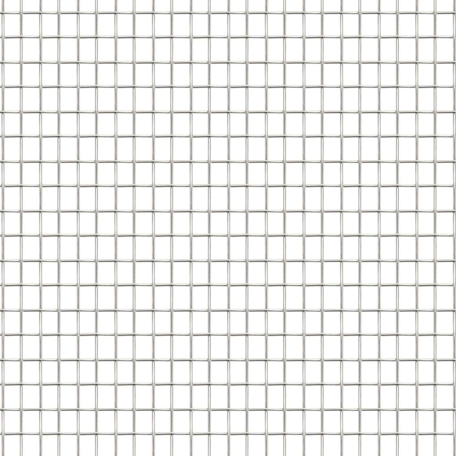 Drahtzäune 100 x 500 cm Mesh Edelstahl 201 Silber