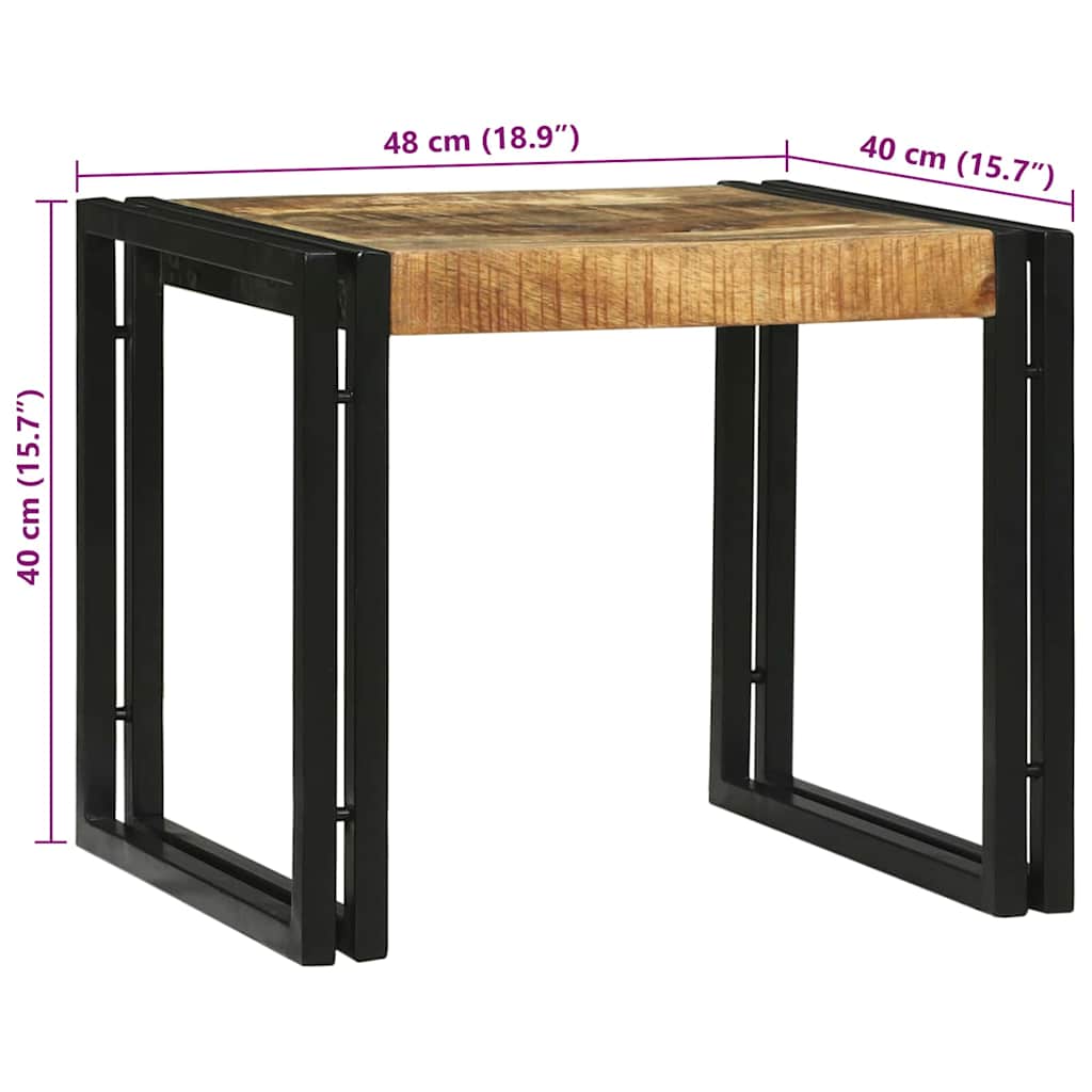 Couchtisch 2 pcs Braun 48 x 40 x 40 cm Massivholz Mango