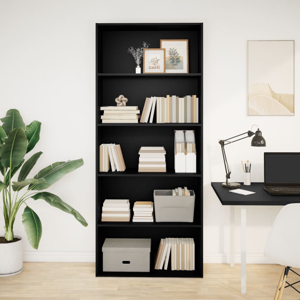 Bücherregal Weiß 80x30x189 cm Holzwerkstoff