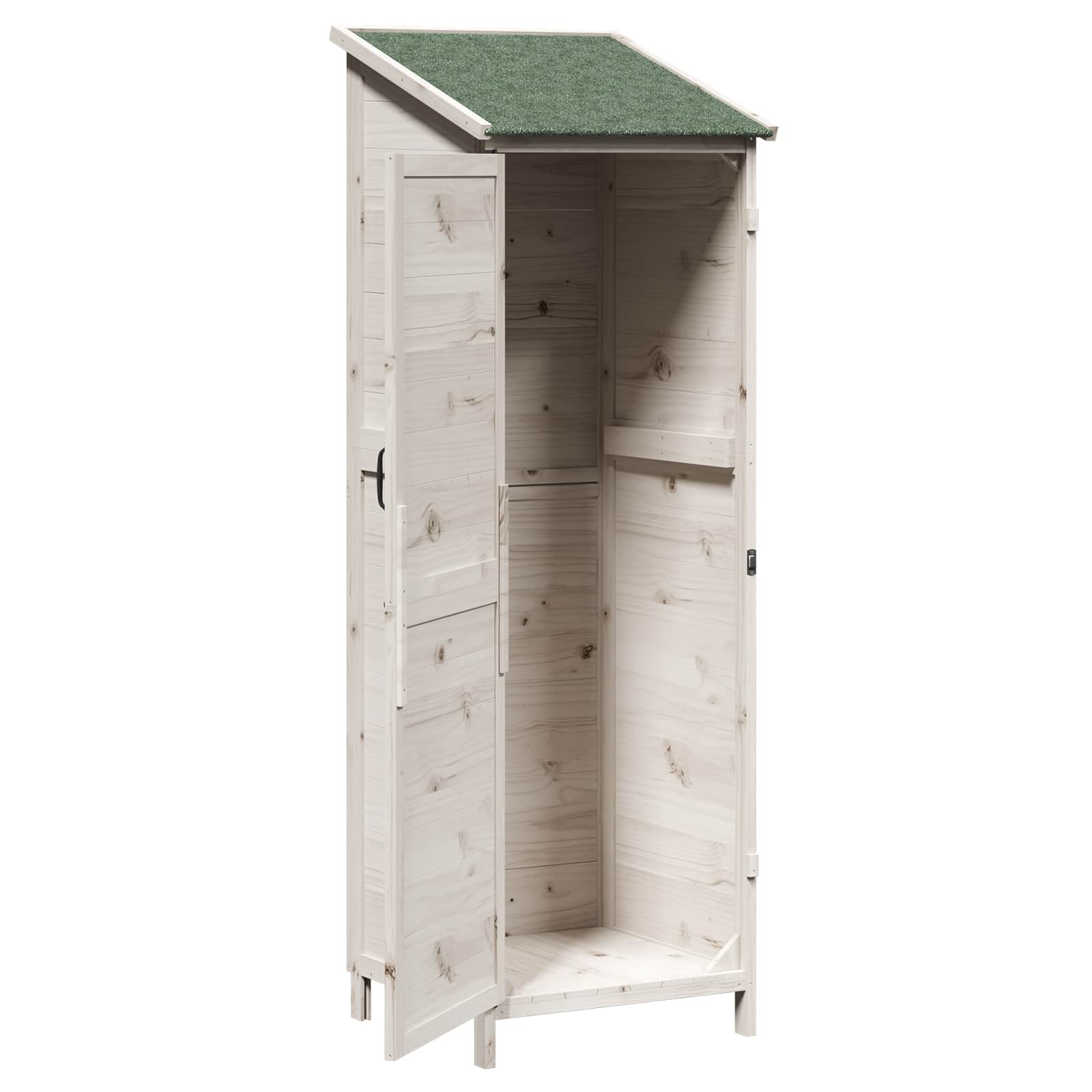 Gartenschuppen Natur 59,5 x 56 x 113,5 cm Massivholz aus Fichte