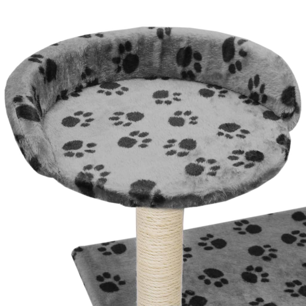 Katzen-Kratzbaum Sisal 95 cm Grau