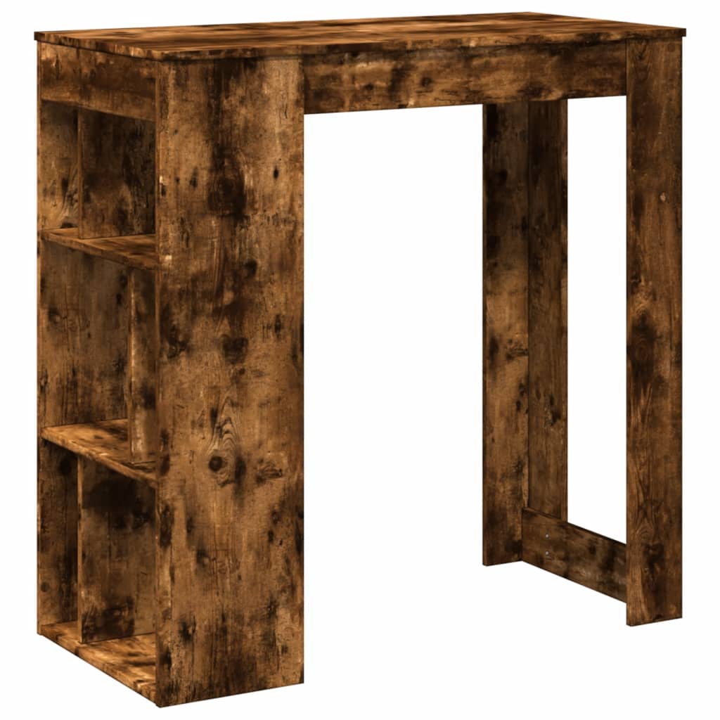 Bartisch Schwarz Eichen-Optik 102 x 50 x 103,5 cm Holzwerkstoff