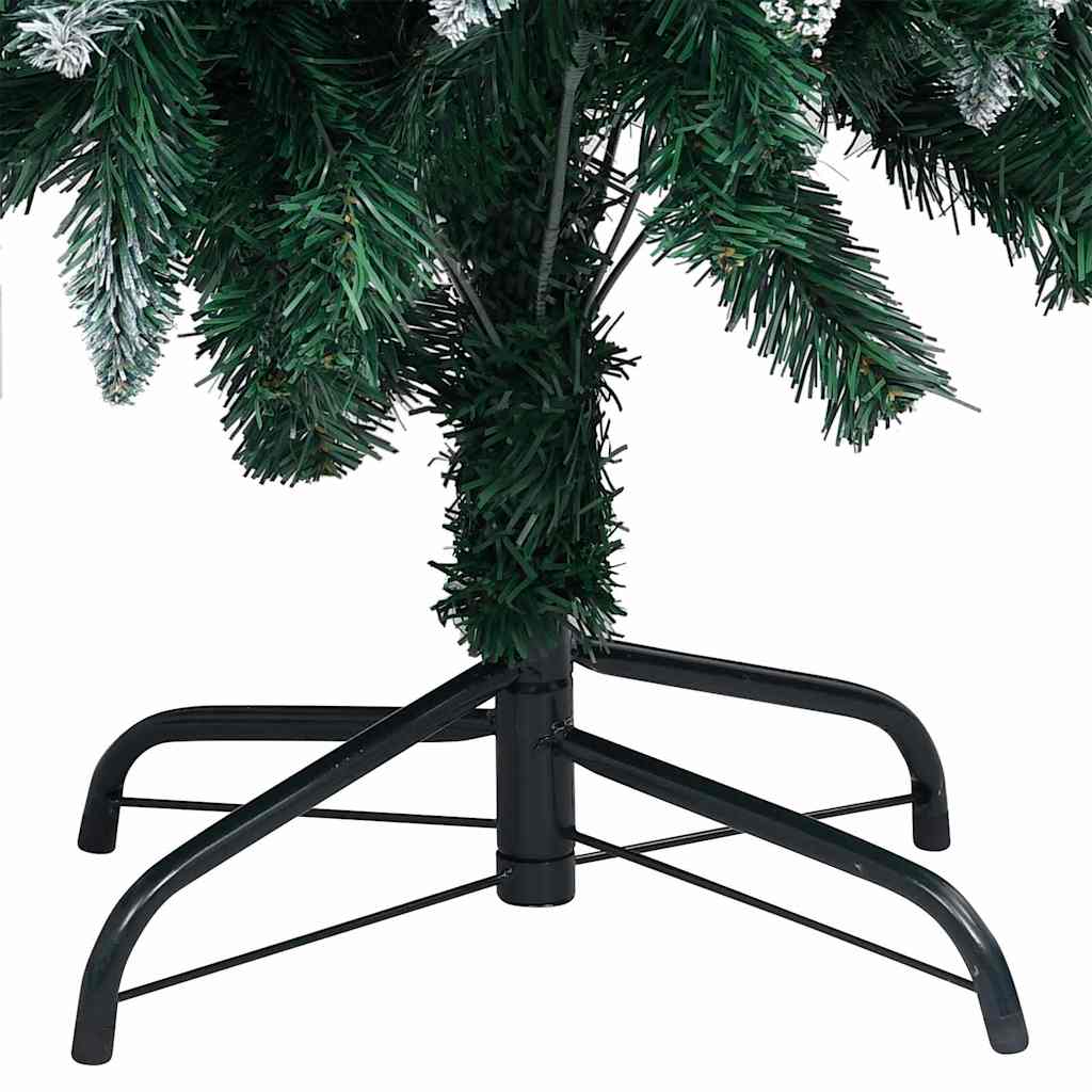 Künstlicher Weihnachtsbaum mit LEDs Kugeln Zapfen 150 cm
