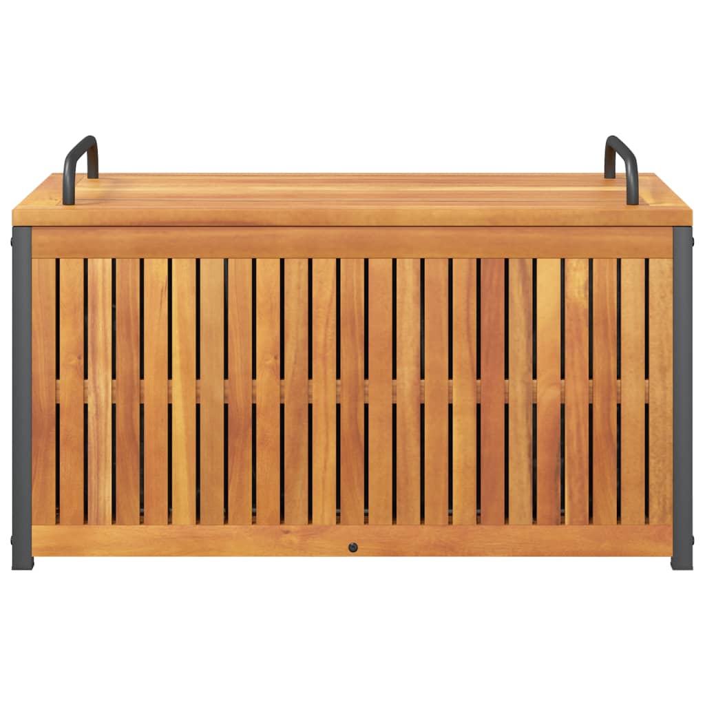 Gartenbox 45x45x45/53 cm Massivholz Akazie und Stahl
