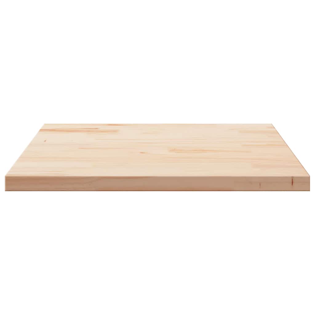 Tischplatte Weiß 40x40x2,5 cm Massivholz Kiefer Quadratisch