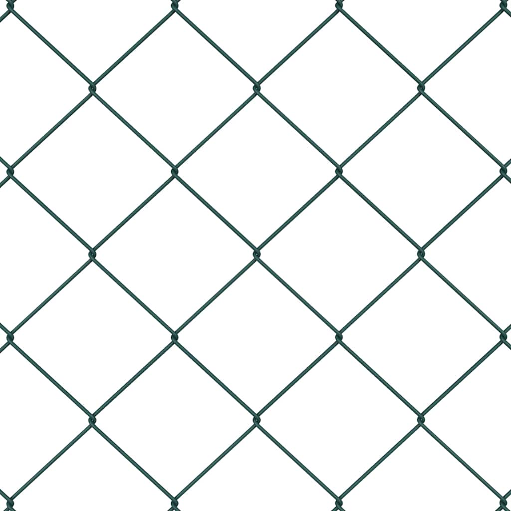 Outdoor Kettenglied-Zaun Erdfixierung 10 x 0,4 m Grün Netz