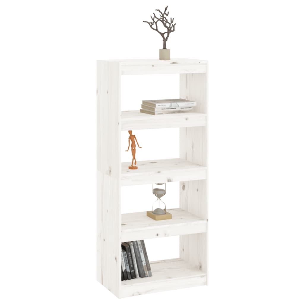 Bücherregal/Raumteiler Grau 60x30x71,5 cm Massivholz Kiefer